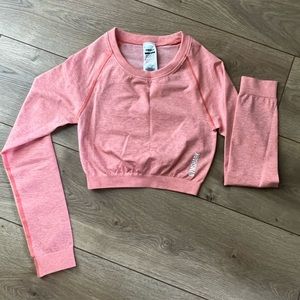 Gymshark- Adapt Fleck Seamless Long Sleeve Crop Top